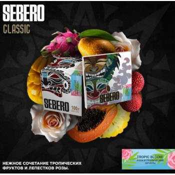 Табак для кальяна Sebero Tropic Bloom (Себеро Роза и тропические фрукты) 100г Акцизный - фото 1